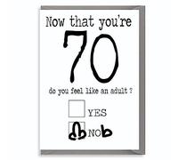 Biglietto di auguri per il 70° compleanno divertente - Now You're 70 C189