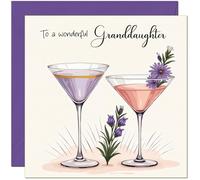 Biglietto di auguri per nipote con scritta "Beautiful Granddaughter" (lingua italiana non garantita)