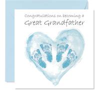Biglietto di auguri per nonno, con scritta "Twins Congrats Becoming" (lingua italiana non garantita)