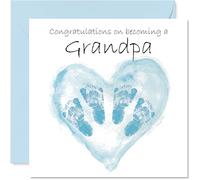 Biglietto di auguri per nonno, con scritta "Twins Congrats Becoming" (lingua italiana non garantita)