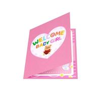 Biglietto di auguri pop-up 3D per l'arrivo del bambino, con busta