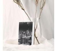 Biglietto di auguri rosa - New York stampato vuoto biglietto benedetto per compleanno, matrimonio, San Valentino e invito a una festa