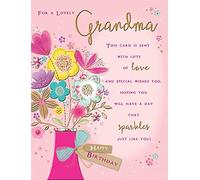 Biglietto di auguri tradizionale per nonna, 20,3 x 15,2 cm, Piccadilly Greetings