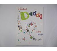 Biglietto di auguri tradizionale per papà, 17,8 x 12,7 cm, con scritta in inglese"Piccadilly Greetings"