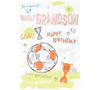 Biglietto di auguri tradizionale per pronipote - 17,8 x 12,7 cm - Piccadilly Greetings, bianco