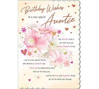 Biglietto di auguri tradizionale per zia, 9 x 15 cm, Piccadilly Greetings