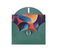 Biglietto di auguri verde scuro con buste - Uno scontro di colori stampati biglietti vuoti per compleanno, matrimonio, incoraggiamento, occasioni benedette