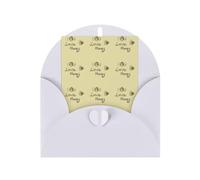 Biglietto di auguri verticale con scritta "Bee Love Honey Print" (lingua italiana non garantita)