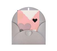 Biglietto di auguri vuoto con grafico d'amore astratto, 10,2 x 15,2 cm, biglietto di auguri #Holiday,