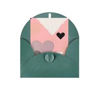 Biglietto di auguri vuoto con grafico d'amore astratto, 10,2 x 15,2 cm, biglietto di auguri #Holiday,