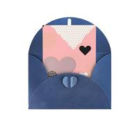 Biglietto di auguri vuoto con grafico d'amore astratto, 10,2 x 15,2 cm, biglietto di auguri #Holiday,