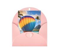 Biglietto di auguri vuoto con mongolfiera delle Hawaii, 10,2 x 15,2 cm, adatto per tutte le occasioni.