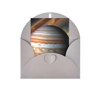 Biglietto di auguri vuoto con paesaggio di Giove, 10 x 15 cm, biglietto di auguri #Holiday, adatto per tutte le occasioni.