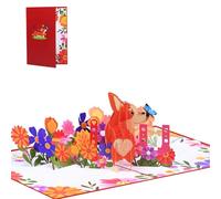 Biglietto di benedizione per la festa della mamma con cane Biglietti di auguri festivi Messaggi regalo per gli appassionati di animali domestici Regali per la mamma Forniture per feste