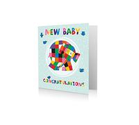Biglietto di compleanno Elmer The Patchwork Elefante