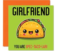 Biglietto di compleanno fidanzata con specifiche taco-lar divertente biglietto di auguri la fidanzata del fidanzato regalo di compleanno partner 145mm biglietti di auguri
