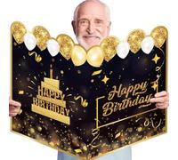 Biglietto di compleanno gigante,Biglietto di compleanno enorme - Biglietto di compleanno enorme con saluto di festa 21 x 15 pollici,Biglietti di auguri di buon compleanno, alternativa al libro