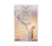 Biglietto di compleanno per papà da figlia, con messaggio sentimentale all'interno