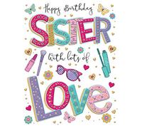 Biglietto di compleanno per sorella, 20,3 x 15,2 cm, Regal Publishing