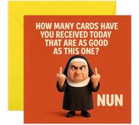 Biglietto di compleanno per uomini e donne, biglietto di compleanno divertente e maleducato, design offensivo per adulti, per papà, mamma, fratello, marito, moglie, quadrato, interno bianco con busta