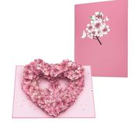 Biglietto di Compleanno Pop-Up Biglietto D'auguri Sakura Pop-Up Pop Up 3D Biglietto Auguri di Compleanno Pop-Up-Karte Biglietto Auguri Matrimonio Adatto per Compleanni Matrimoni Anniversari