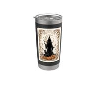 Biglietto di Halloween The Witching Hour Mystical Witch Moon Bicchiere termico in acciaio inox doppia parete