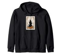 Biglietto di Halloween The Witching Hour Mystical Witch Moon Felpa con Cappuccio