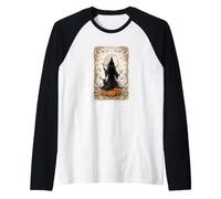Biglietto di Halloween The Witching Hour Mystical Witch Moon Maglia con Maniche Raglan