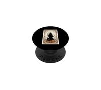 Biglietto di Halloween The Witching Hour Mystical Witch Moon PopSockets PopGrip Adesivo