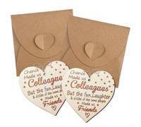 Biglietto di legno a forma di cuore, in legno, per amici, cuori in legno, con fori, regalo per la migliore amica, Natale, compleanno, migliore amica, amicizia, idea regalo