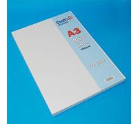 Biglietto di lino Craft UK 2013 A3 300 g/mq - Bianco (confezione da 50 fogli)