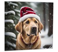 Biglietto di Natale con labrador - Carino cane Natale biglietti festivi 145 x 145 mm