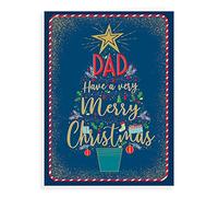 Biglietto di Natale moderno Papà - 30,5 x 22,9 cm - Regal Publishing