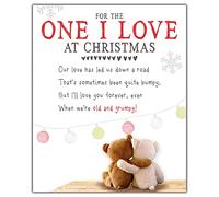 Biglietto di Natale One I Love, Nice Words One I Love Biglietti di Natale, Biglietto di Natale One I Love, Biglietto di Natale per una persona che amo, romantico biglietto di Natale I Love