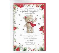 Biglietto di Natale per nipote, 23 x 15 cm, per una fantastica nipote a Natale con orsacchiotto perché sei qualcuno molto speciale