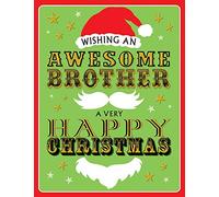 Biglietto di Natale tradizionale per fratello, 20,3 x 15,2 cm, Piccadilly Greetings
