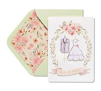 Biglietto di nozze di papiro (coppia ondera)