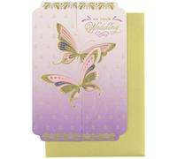 Biglietto di nozze Hallmark Golden Thread (farfalle)