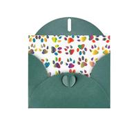 Biglietto di ringraziamento colorato con zampa di cane, 10,2 x 15,2 cm, per matrimoni, baby shower, ringraziamenti, addio al nubilato, compleanno aziendale.