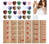 Biglietto di San, confezione da 24 note romantiche, messaggio d'amore per coppie, lettere d'affetto con design da collezione, confezione regalo, promemoria per moglie, fidanzata e ragazzi