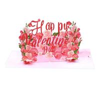 Biglietto di San Valentino con busta, biglietto di auguri di San Valentino per famiglia, amico, marito, moglie, anniversario e San Valentino invito di San Valentino