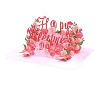 Biglietto di San Valentino con busta Biglietto di San Valentino pieghevole per marito, moglie, amico, invito di San Valentino