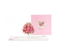 Biglietto di San Valentino con rose, elegante design floreale, carta di alta qualità per coppie, romantico biglietto di auguri per anniversari, matrimoni, speciali