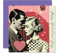 Biglietto di San Valentino lui - Elegante amore - Biglietto di San Valentino lei romantico biglietto di San Valentino fidanzato marito fidanzata moglie partner fidanzata 145mm