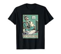 Biglietto di scheletro True Crime per Halloween, regalo spettrale Maglietta