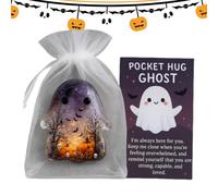 Biglietto fantasma - Simpatico mini ricordo di incoraggiamento | Positivo | Regalo confortevole con messaggio d'amore | gettone tascabile | per la motivazione della cura degli amici