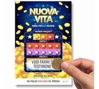Biglietto Gratta e Vinci Personalizzato per Chiedere di Fare da Testimone | Come chiedere di essere testimone di nozze proposta originale: invito sorpresa con messaggio coperto da grattare