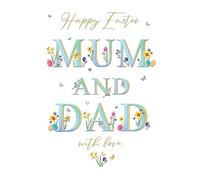 Biglietto pasquale, con scritta "Happy Easter Mum and Dad", 20,3 x 15,2 cm Regal Publishing