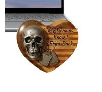 Biglietto per appunti, a forma di cuore con teschio, motivo a casa, scuola, viaggi d'affari, ragazze, ragazzi, uomini e donne e rimane così un compagno costante per tutti i giorni