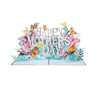 Biglietto per festa della mamma, 12,7 x 17,7 cm, divertente copertina a farfalla, cartolina 3D, congratulazioni per donna, mamma, festa, gratitudine, celebrazione, evento speciale, regalo, gratitudine